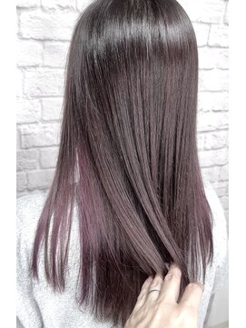 リヒト ヘアワークス(Licht HairWorks) インナーカラーベリーピンク＋ナチュラルピンクグレージュ