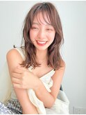 リベルテ銀座　20代大人ミディアムレイヤー×ヌードブラウン