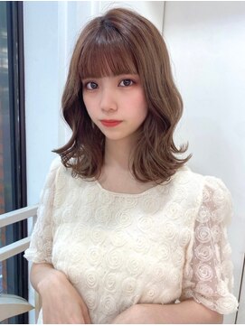 フォルテ 藤枝エピ店 髪質改善 ミディアム 透明感カラー 韓国風 似合わせヘア モテ髪