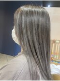 20代30代40代ハイライト外国人風カラープラチナアッシュ