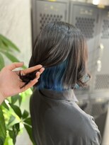 ヴァイス 渋谷店(VAICE) 《大人ガーリー》インナーカラー  マリンブルー/チョコレート