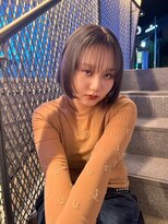 イキ 表参道(iki omotesando)&nbsp;ミディアムヘア/スラッシュ/グレージュカラー/デザインカラー