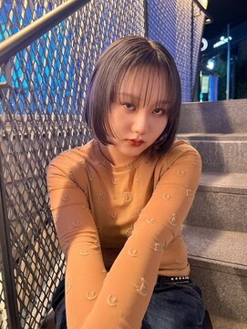 イキ 表参道(iki omotesando) ミディアムヘア/スラッシュ/グレージュカラー/デザインカラー