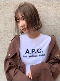 切りっぱなしシンプルボブ