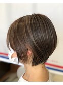 簡単ショートボブ。