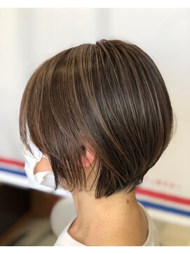 キセイ イオン多賀城店(KISEI) 簡単ショートボブ。