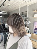 【ハイライト】ホワイト系バレイヤージュ