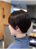 似合わせカットイメチェン暗めカラークールショート