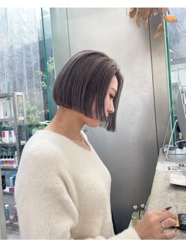 シェリ ヘアデザイン(CHERIE hair design) 王道ミニボブグレー◎