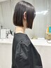 【窪田限定】ボブ&ショートスタイル＋髪質改善ストレート＋TR  ¥24000