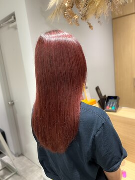 アヴァンス 京橋店(AVANCE) ワンブリーチでつくるレッドラベンダーカラー