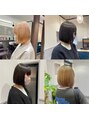 ラパンセ ブラン(LA PENSEE BRUN)&nbsp;ライン感のある切りっぱなしボブぷつっとボブが得意です♪