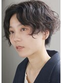 大人ショートパーマ、ハンサムショートパーマ、フリンジウェーブ