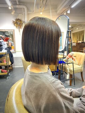 ポタム 東中野(potamu) パツっとボブ