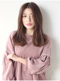 【K-two】ゆるカールがラフで可愛い☆センターパートセミディ