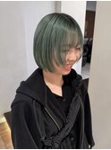 ショートボブ　マッシュボブ　コンパクトボブ　前上がりボブ