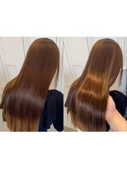 【3席プライベート髪質改善サロン】都内最先端の髪質改善をリラックスできる空間で*巻ける縮毛矯正で艶髪に