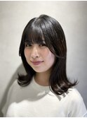 小顔　垢抜け　くびれボブ印象チェンジ