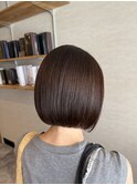 シンプルボブ×髪質改善カラー
