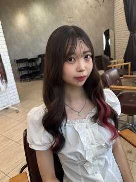 ベル(belle) レイヤーカット/エクステ/暖色カラー[天文館]