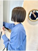 ミニボブ　タッセルボブ グレージュ　髪質改善トリートメント