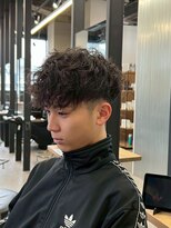 リッチブランドアンドコー(Rich Brand&Co)&nbsp;ショートハーパー メンズパーマ バーバー スペインカール