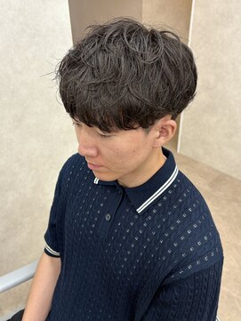 シエテ 津田沼(Siete) MEN’S HAIR/ブルーブラック/フェザーパーマ/津田沼