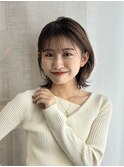 ボブ/ ショートカット髪質改善縮毛矯正白髪ぼかしレイヤーカラー
