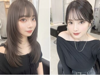 マーシュ ルーヴェ(marshu Luve)の写真/【天六駅/9番出口徒歩15秒】《NewOPEN/カット+Tr￥4500》お顔周りカットで可愛くイメチェン/全席半個室/天満