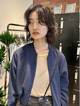 セミモードボブパーマ