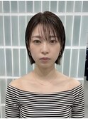 髪質改善縮毛矯正ハイライトショートカット30代40代