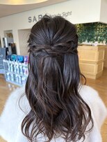サラ ビューティ サイト 春日(SARA Beauty sight)&nbsp;ゆるふわ♪ハーフアップアレンジ/お呼ばれヘア