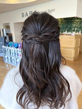 サラ ビューティ サイト 春日(SARA Beauty sight) ゆるふわ♪ハーフアップアレンジ/お呼ばれヘア