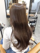ラボヌールヘアーパルフェ 大宮西口店(La Bonheur hair parfait) モカベージュ/透明感カラー/赤み消し/ロングヘア/コテ巻き