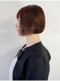大人かわいい丸みミニボブ