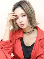 ユージュアル(THE USUAL) デジタルパーマミルクティーブロンドワンホンレイヤー夏 36