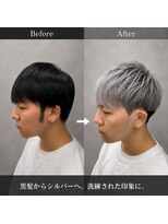 アッシュ 桜木町店(Ash)&nbsp;【横浜桜木町】シルバーアッシュ★メンズハイトーンショート