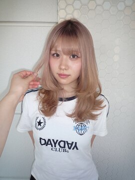 ヌル ヘア デザイン(nullus hair desigh) 【nullus ai】ハイトーンカラー × ミディアムレイヤー
