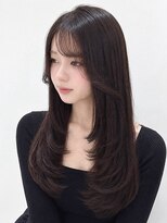 エラン トウキョウ 学芸大学店(elan tokyo)&nbsp;透明感ダークブラウン/ハッシュカット/ロング/顔まわりカット