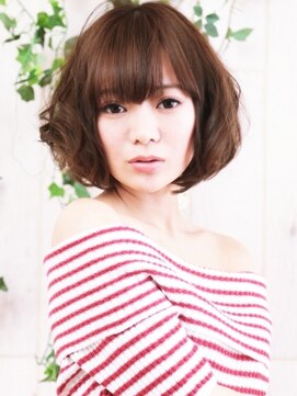 サロンドブルック 久喜店(salon de brook) ♪ミックスウェーブ♪で作るウェービー♪ボブ♪