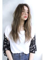 ブラン 梅田(Blanc)&nbsp;【Blanc】ハイグレージュ×ロング