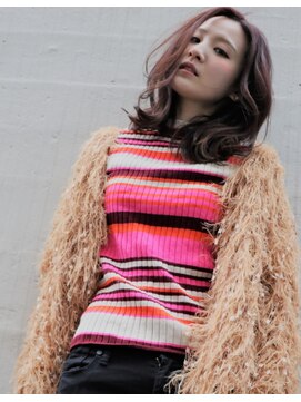 ランプヘアー(LAMP HAIR) 大人カジュアル前髪なしゆるふわカールクール系黒髪暗髪