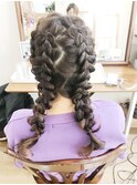 ライブにツインあみおろし【ヘアアレンジ 立川/立川南/八王子】