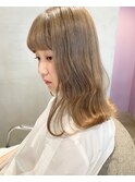 【人気ヘアカラー】ミルクティーベージュカラー