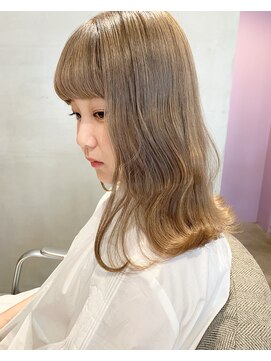 ステイシー(stay she) 【人気ヘアカラー】ミルクティーベージュカラー