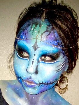 ヘアセットアップス(UP's) 今年も楽しもう♪『ハロウィンマーメイドメイク』※追加料金あり