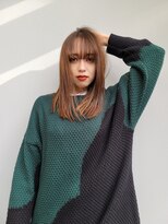 ヘアデザイン ロッコ(hair design ROCCO) プツッとが可愛い切りっぱなしスタイル×ハイトーン