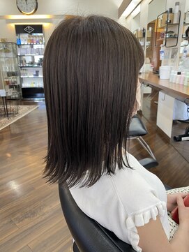 オンフリーク(ON FLEEK) #グレー#外ハネボブ#ミディアムボブ#オンフリーク#下関