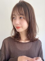 トゥーナ 表参道(tona) 小顔カット・外ハネボブ・くびれヘア・ペールベージュ