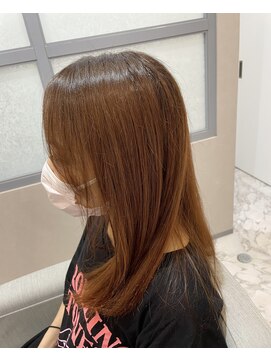 スレーヌサロンハナレ 北千住美容院(Sereine salon HANARE) 明るめオレンジ
